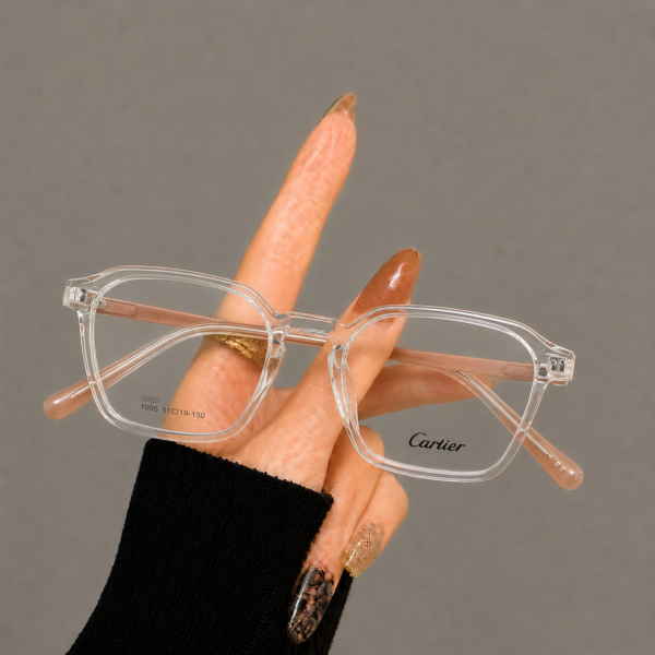 Cartier Transparent Metal Light Gold Frame - Image 2
