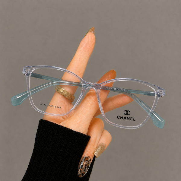 CHANEL Cat Eye Rounded Polygon Sheet Frame - Image 2