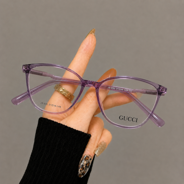 GUCCi  Black gold  Rounded cat eye frame - Image 2