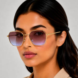 Sunglasses Geometric Octagon Sunglasses Slim Face