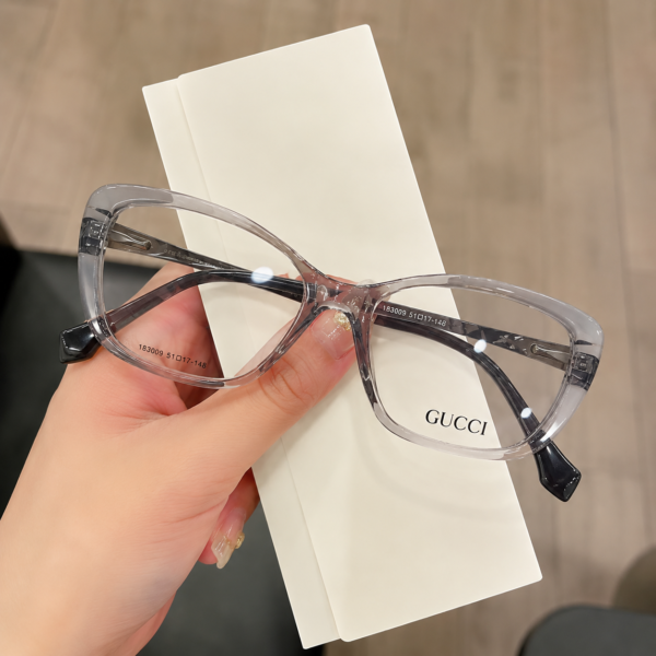 Cat eye frame light grey - Image 2