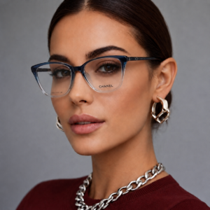 CHANEL Ladies Double Tone Cat Eye Frame
