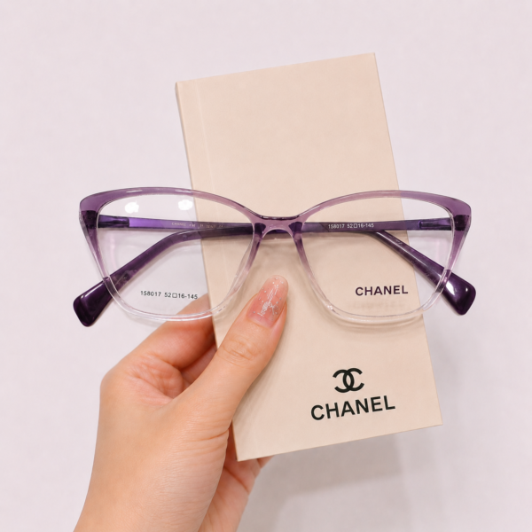 CHANEL Ladies Cat Eye Double Tone Sheet Frame - Image 2