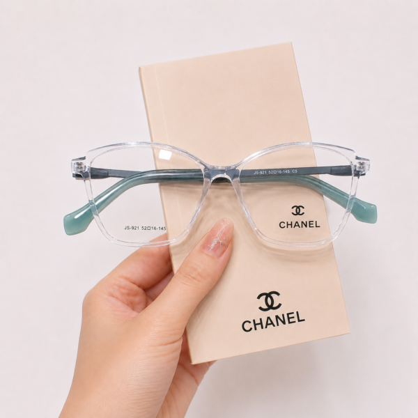 CHANEL Ladies Cat Eye Rounded Polygon Sheet Frame - Image 2