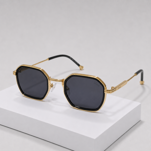 Dior Multi-Facet Hexagon Black Gold - Image 2