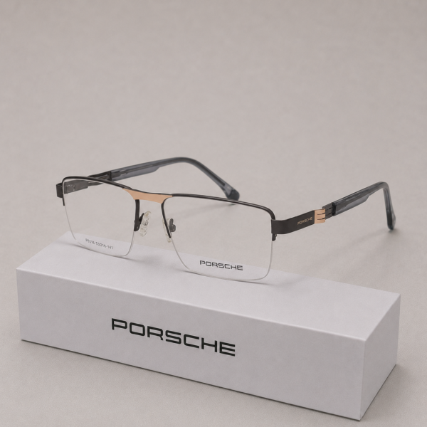 PORSCHE Rimless Everyday Square Metal Frame - Image 2