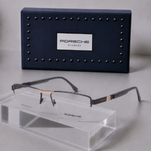 PORSCHE Rimless Everyday Square Metal Frame