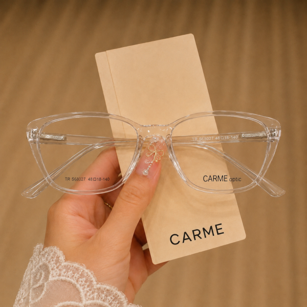 Carme Cat Eye Transparent Light weight Frame - Image 2