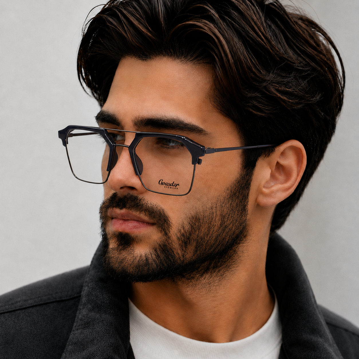 Geometric Aviator frame