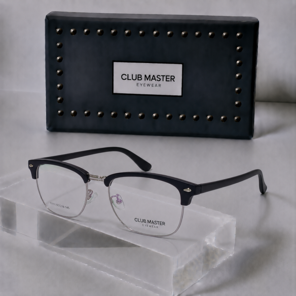 CLUB MASTER Black Matte Silver Touch Frame - Image 2