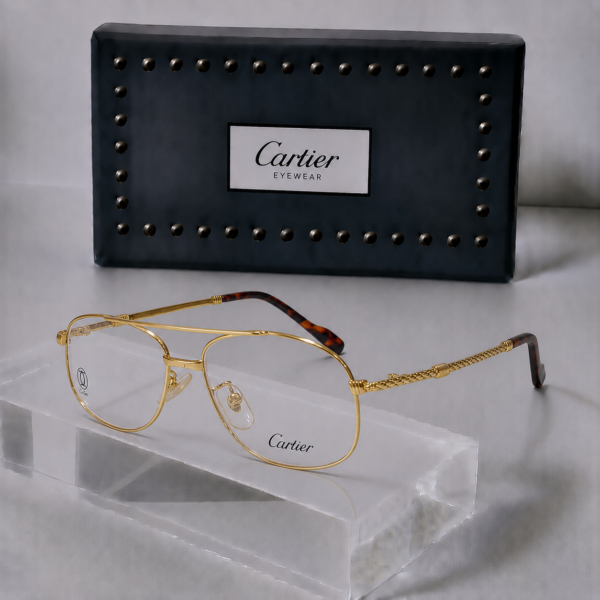 CARTIER Golden Double Bridge Frame - Image 2