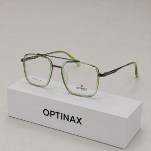 OPTINAX Snow Square Double bridge metal + sheet  light GR touch frame