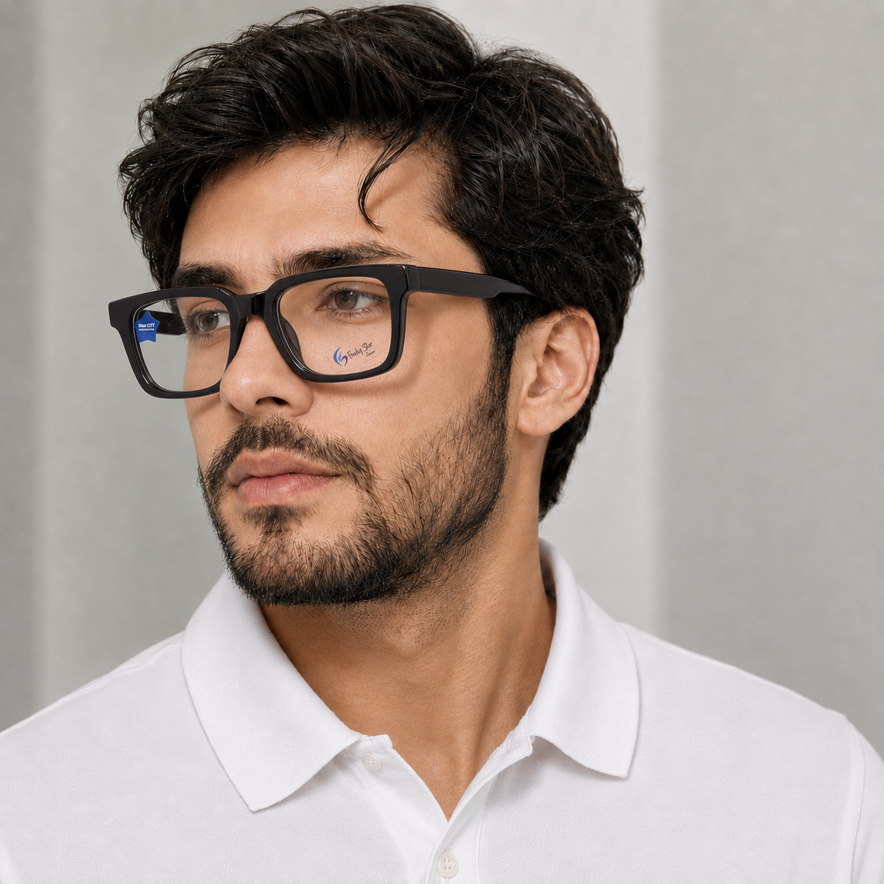 Bold Square Black Shine Bold Frame