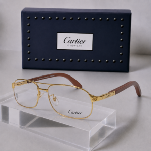 Cartier. Gold digger wood style frame