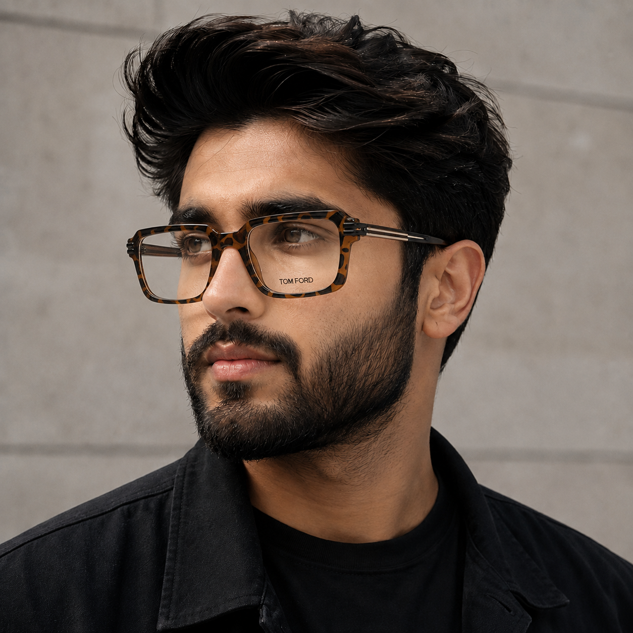 TOM Ford Leopard Bold Style Frame