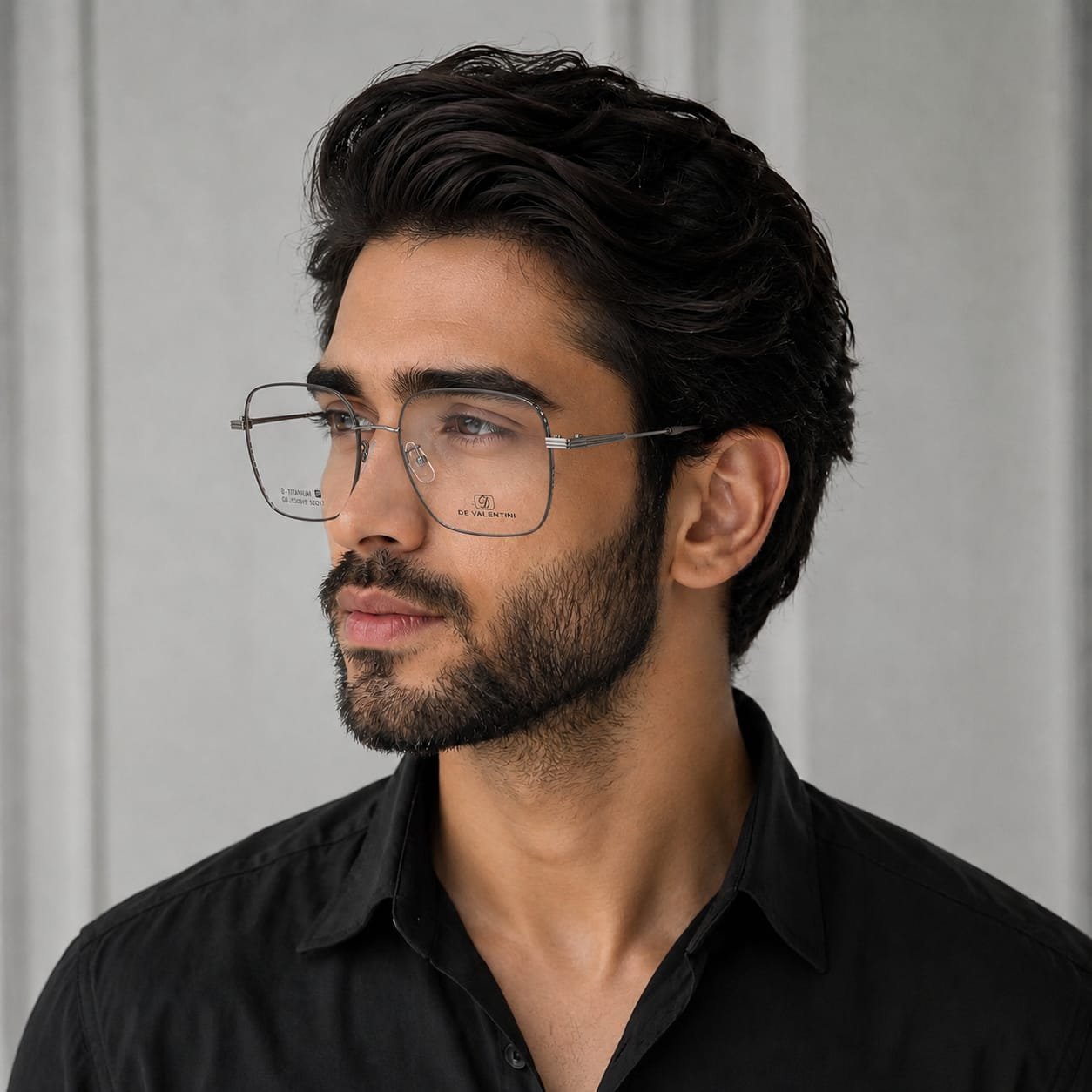 DE VALENTINE Silver Metalic frame
