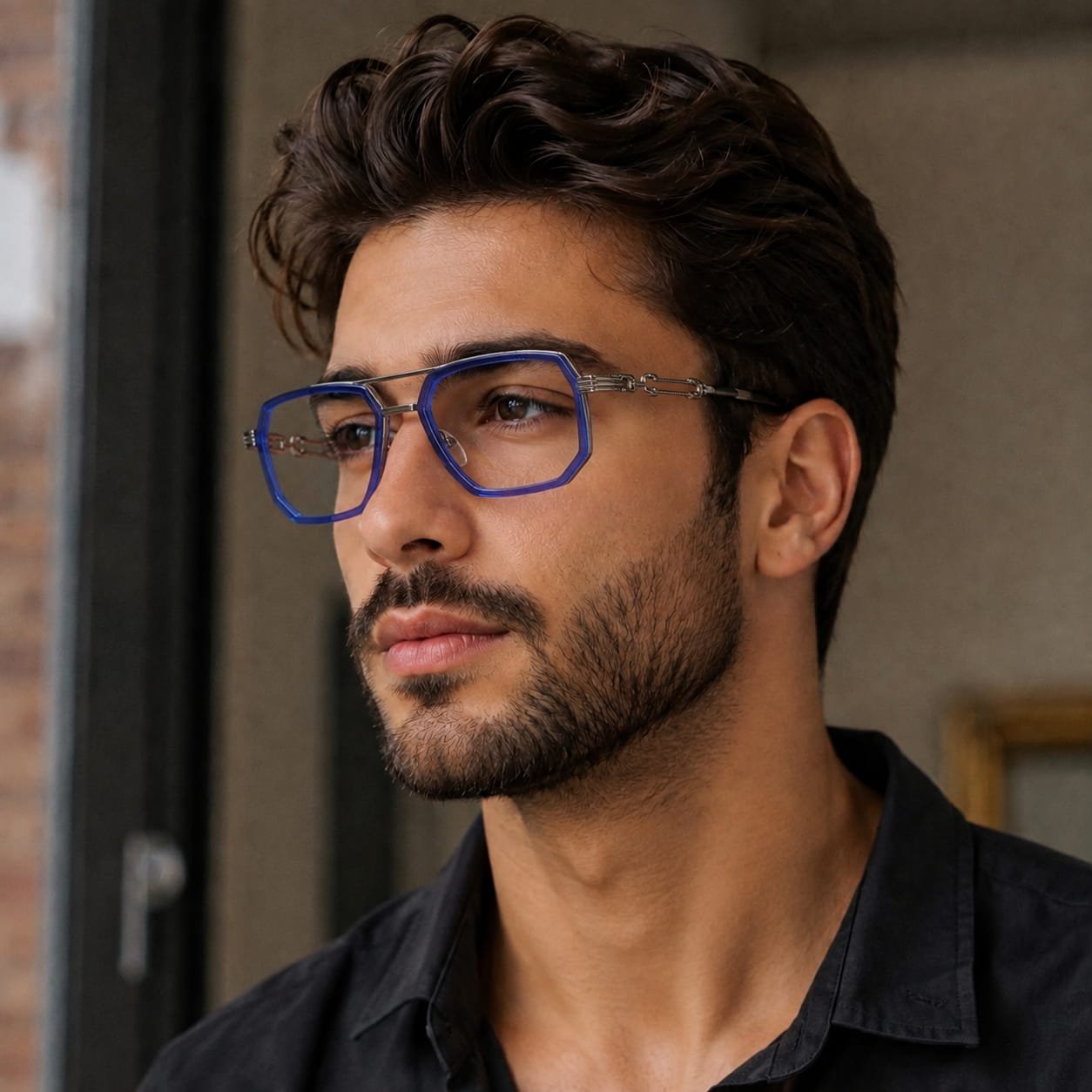Contemporary Aviator Blush Touch Frame