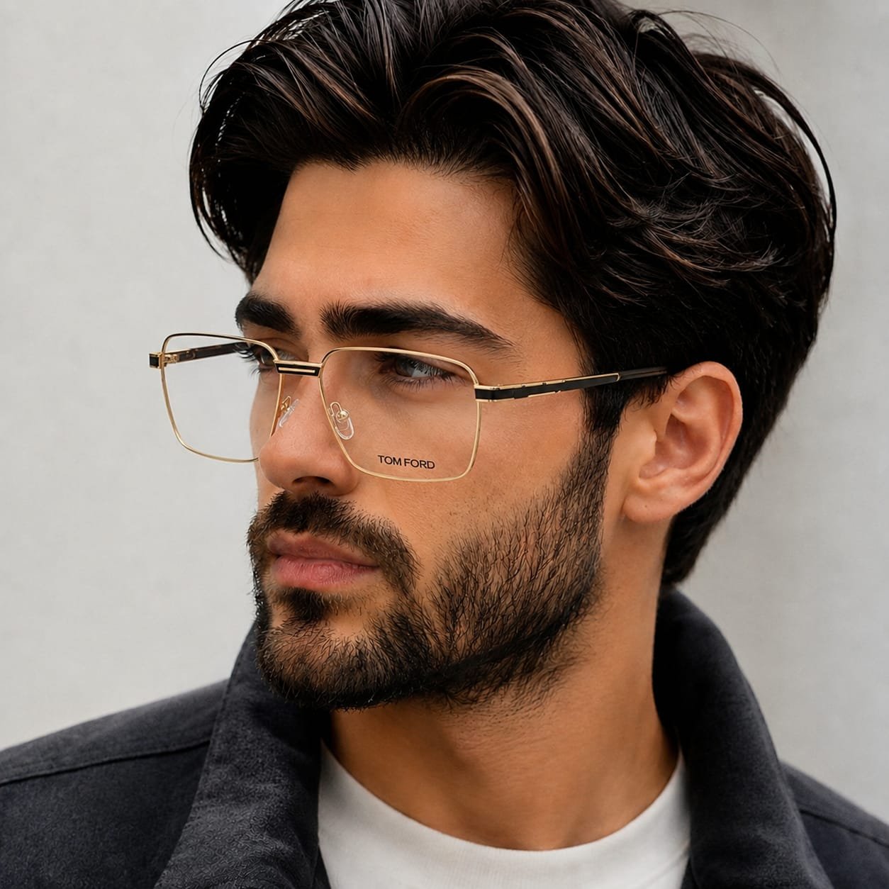 TOMFORD Metal Gold Frame