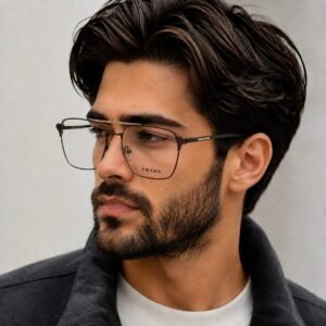 PRADA Metal Double Bridge Frame