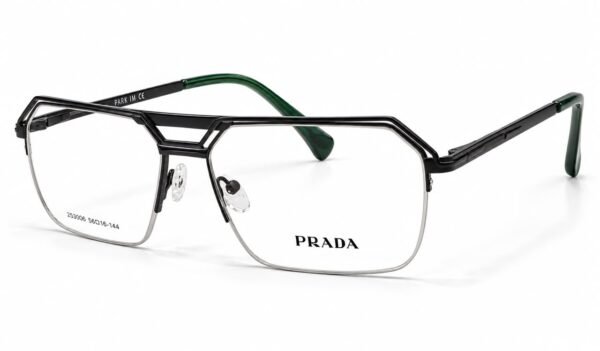PRADA Retro Square Double Bridge Frame - Image 4