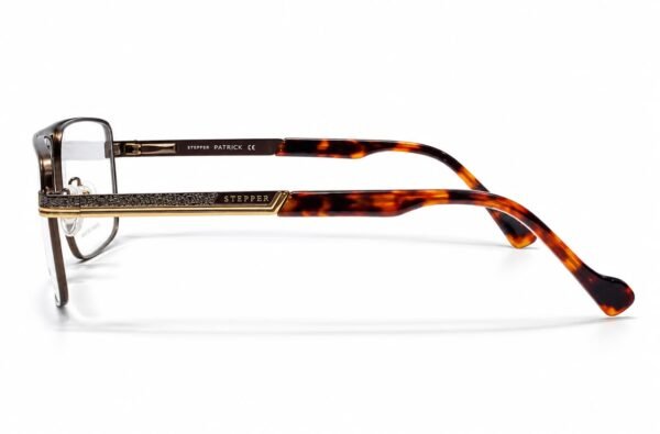 Stepper Premium Gold & Tortoiseshell Titanium Optical Frame - Image 3