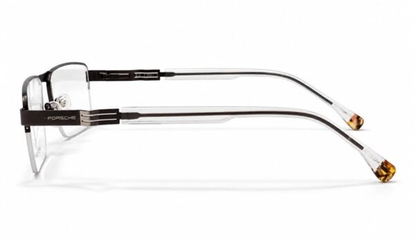 Porsche Premium Navy Blue & Silver Semi-Rimless Optical Frame - Image 3