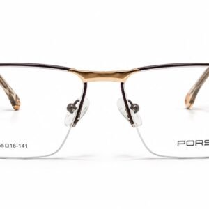Porsche Premium Brown & Gold Optical Frame