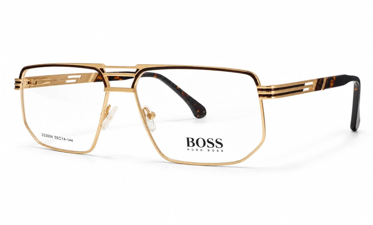 Cartier Premium Gold & Brown Metal Optical Frame