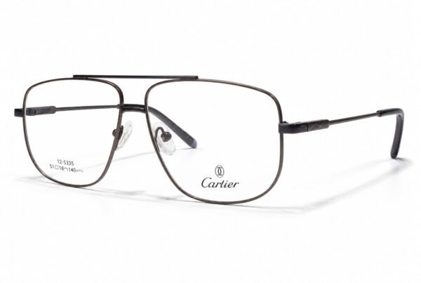 Cartier Premium Gunmetal Square Optical Frame - Image 2