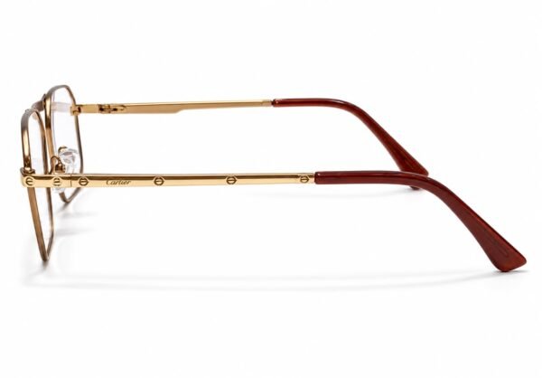 Cartier Premium Gold Geometric Optical Frame - Image 3