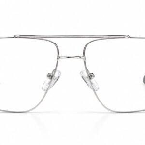 Ray-Ban Premium Silver Metal Optical Frame – Aviator Style