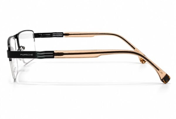 Porsche Premium Black Mate Gold Rimless Frame - Image 3