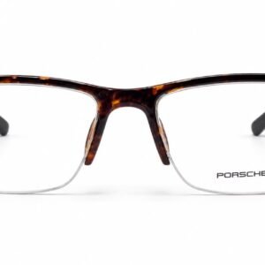 Porsche Premium Tortoiseshell Semi-Rimless Optical Frame