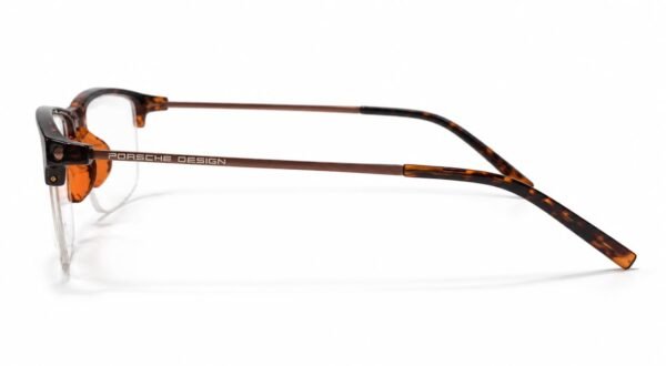 Porsche Premium Tortoiseshell Semi-Rimless Optical Frame - Image 3