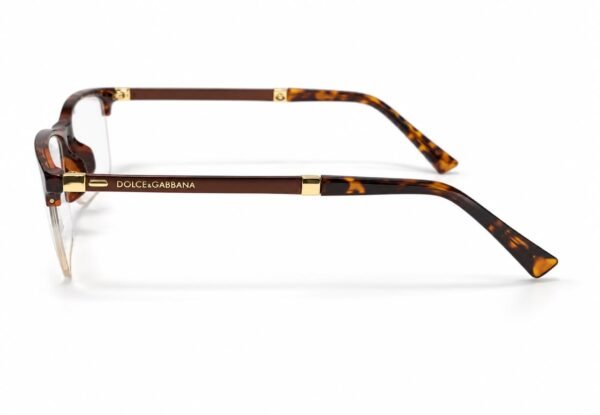 Dolce & Gabbana Rimless Tortoiseshell Optical Frame - Image 3