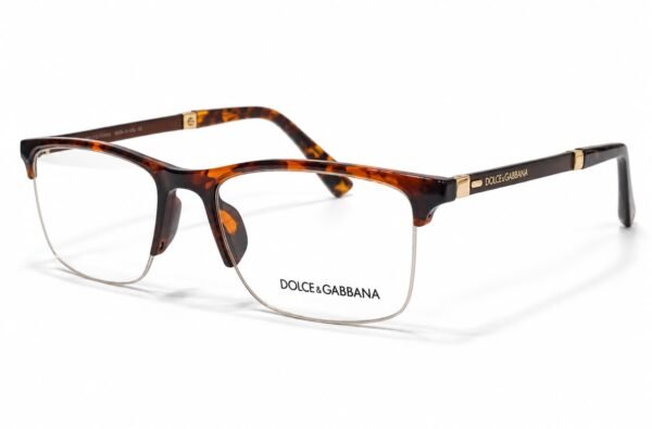 Dolce & Gabbana Rimless Tortoiseshell Optical Frame - Image 2